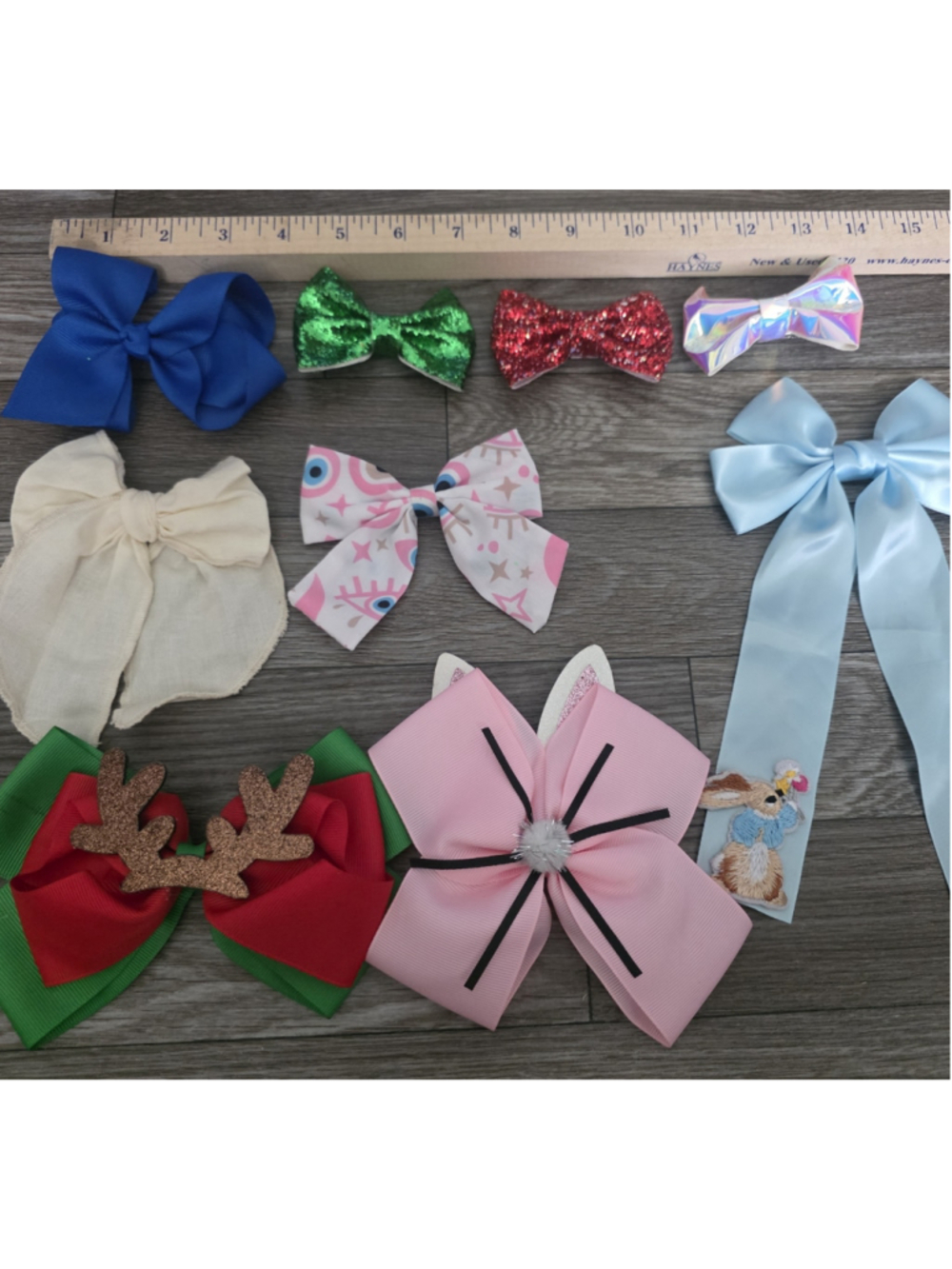 Girls Unbranded Hair Bows Set Multicolor